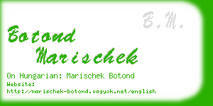 botond marischek business card